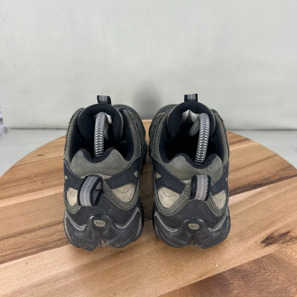 Oboz Firebrand II B-DRY Waterproof Hiking Shoes Mens 8 Gray Black Low Top